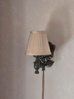 Vintage Wandlamp met Rozenmotief, Ophalen of Verzenden, Gebruikt, Metaal, Vintage