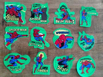 Spiderman superheld vintage 1978 RARE stickers stickerset  beschikbaar voor biedingen