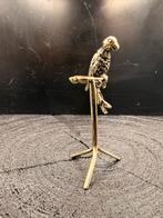 Zilveren Miniatuur Papegaai op Stok, Ophalen of Verzenden, Zilver