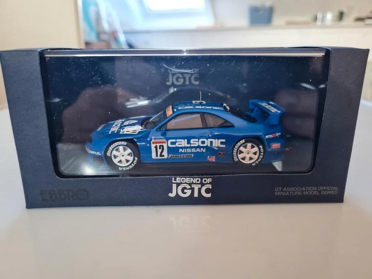 Nissan Skyline JGTC 1998 Calsonic 1:43 ( Ebbro), Hobby en Vrije tijd, Modelauto's | 1:43, Nieuw, Auto, Overige merken, Ophalen of Verzenden
