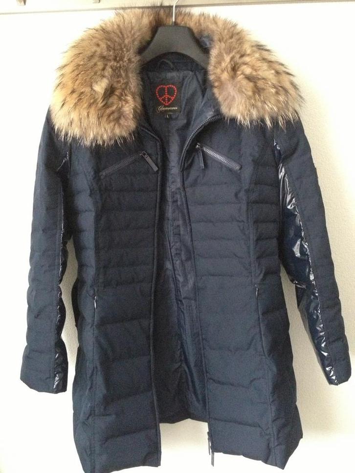 Glamorous dameswinterjas maat L., Kleding | Dames, Jassen | Winter, Zo goed als nieuw, Blauw, Ophalen of Verzenden