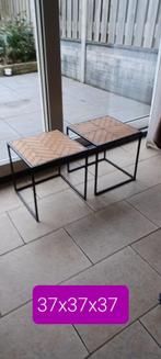 Bijzettafeltjes, Huis en Inrichting, Minder dan 55 cm, Vierkant, Ophalen of Verzenden, Zo goed als nieuw