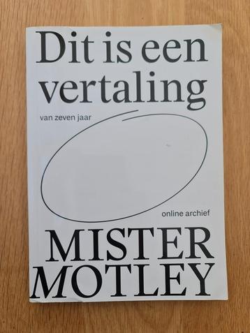 Boek Dit is een vertaling, Mister Motley