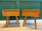 Maison du Monde nachtkastjes, Huis en Inrichting, Ophalen, Minder dan 50 cm, 1 of 2 laden, Vintage jaren 50