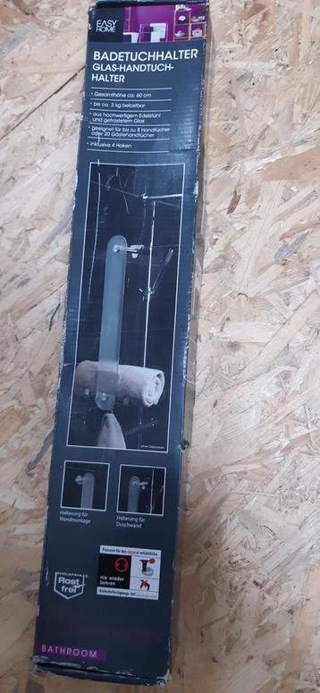 Handdoekhouder Glas - Nieuw in doos! beschikbaar voor biedingen
