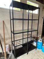 Ikea vitrine kast incl tv meubel staal/glas, Huis en Inrichting, Ophalen, Gebruikt