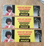 3x sticker auto coureur Jan Lammers, Schick Pivot, Ophalen of Verzenden, Zo goed als nieuw, Overige typen