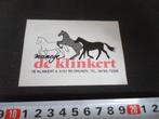 sticker drunen manege de klinkert, Ophalen, Zo goed als nieuw