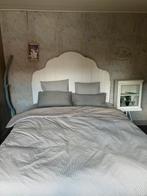 Twijfelaar bed met accessoires, Gebruikt, Wit, Ophalen of Verzenden, Twijfelaar