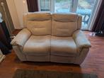 Beige elektrische relaxbank 2 persoons, Ophalen, Gebruikt, 100 tot 125 cm, 150 tot 200 cm