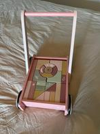 Little Dutch Blokkenkar Flowers, Kinderen en Baby's, Speelgoed | Houten speelgoed, Ophalen, Zo goed als nieuw, Duw- of Trekspeelgoed