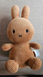 Bruine Nijntje Knuffel - Beige Corduroy, Ophalen of Verzenden, Nieuw, Konijn