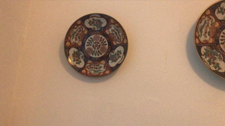 Drie Japanse sierborden, Antiek en Kunst, Antiek | Wandborden en Tegels, Ophalen of Verzenden