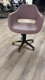 roze knipstoel kappersstoel nieuw gold damesstoel, Huis en Inrichting, Ophalen, Nieuw, Modern, Vijf, Zes of meer stoelen
