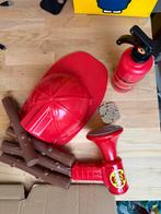 NIEUWstaat Brandweerman Set: Helm, Blusser, Speaker & Hout, Ophalen of Verzenden, Gebruikt