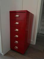 IKEA HELMER Ladeblok op wielen - Rood, Huis en Inrichting, Kasten | Ladekasten, Ophalen, Minder dan 50 cm, 5 laden of meer, Zo goed als nieuw