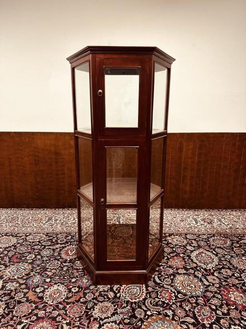 Klassiek Engelse Vitrine Vitrinekast, Antiek en Kunst, Antiek | Kantoor en Zakelijk, Ophalen