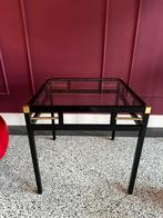 Vintage bijzettafeltje Hollywood Regency stijl, Ophalen, Gebruikt, 50 tot 100 cm, 25 tot 50 cm