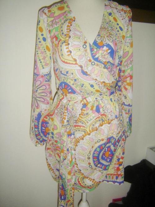 LEUK en MOOI jurkje met trendy kleurenprint mt. S - nieuw!, Kleding | Dames, Jurken, Nieuw, Maat 36 (S), Overige kleuren, Boven de knie