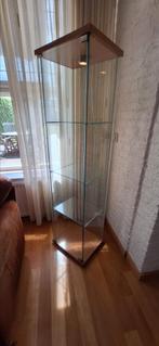 Detolf Ikea vitrine kast, glas, met verlichting, Glas, 25 tot 50 cm, Minder dan 50 cm, 150 tot 200 cm
