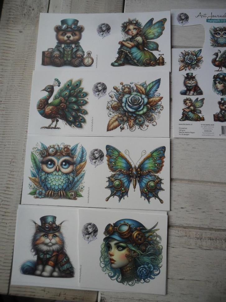Fairybells 3-d Set 99079/003.  1 GROOT PLAATJE ERUIT!, Hobby en Vrije tijd, Kaarten | Zelf maken, Nieuw, Overige typen, Overige thema's