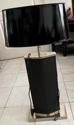 Lamp chroom met zwart groot, Huis en Inrichting, Ophalen, Zo goed als nieuw, Kunststof