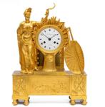Empire,pendule,vuurverguld,Ceres,klok, Antiek en Kunst, Antiek | Klokken, Ophalen