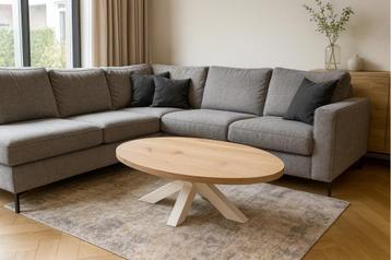 Eiken ovale salontafel 140x80 beschikbaar voor biedingen