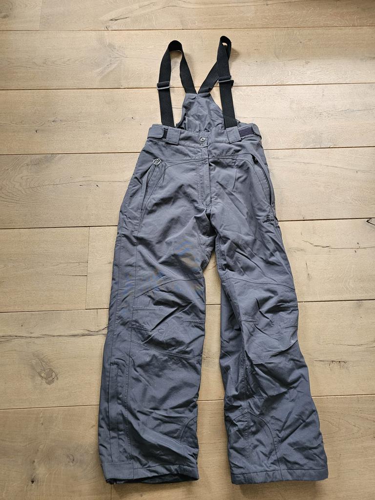Nomad donker grijs ski broek maat L 40 met bretels., Ophalen of Verzenden, Zo goed als nieuw, Overige maten, Broek