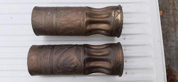 WO2 Hulzen Vaas Set - Messing - 26,5cm beschikbaar voor biedingen