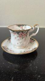 Royal Albert Braemar dames kop en schotel roze/pink, Ophalen of Verzenden, Zo goed als nieuw, Kop en/of schotel