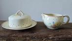 Oude botervloot en melkkannetje Woods Ivory Ware - England, Antiek en Kunst, Antiek | Servies los, Ophalen of Verzenden