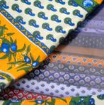 Provencaals textiel lapjes, Hobby en Vrije tijd, Stoffen en Lappen, Overige kleuren, 120 cm of meer, Ophalen of Verzenden, Zo goed als nieuw