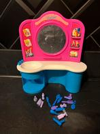 Barbie Kapsalon & Kaptafel met Accessoires, Kinderen en Baby's, Speelgoed | Poppen, Ophalen of Verzenden, Gebruikt, Barbie