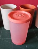 Roze Tupperware beker met deksel, Ophalen of Verzenden, Zo goed als nieuw, Rood, Beker of Kan