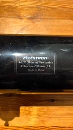 Celestron 4-1/2” (114mm) Newtonian Telescoop., Audio, Tv en Foto, Optische apparatuur | Telescopen, Ophalen, 80 tot 200 mm, Met statief