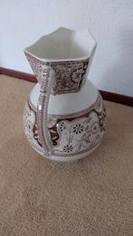 Vintage Vaas/Kan met Bruin Decor, Antiek en Kunst, Antiek | Keramiek en Aardewerk, Ophalen