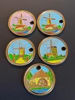 winkelwagenmuntjes 5 molens, Verzamelen, Winkelwagenmuntjes, Ophalen of Verzenden