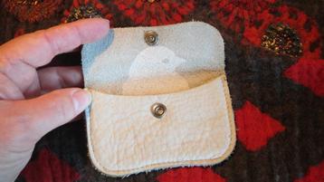 Keecie leren portemonnee, pasjes, "mini me", licht blauw beschikbaar voor biedingen