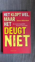 Stevo Akkerman - Het klopt wel maar het deugt niet, Ophalen of Verzenden, Zo goed als nieuw, Nederland, Stevo Akkerman