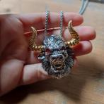 Stierenkop Ketting, Verzenden, Nieuw, Zilver, Overige materialen