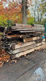 Houten balken en schaaldelen, Tuin en Terras, Palen, Balken en Planken, Ophalen, Gebruikt