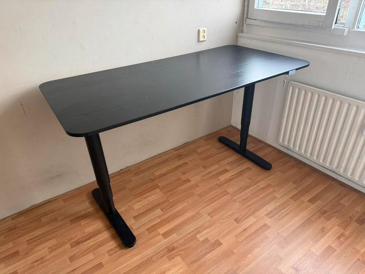 IKEA Bekant elektrisch Zit/Sta Bureau 160x80, Huis en Inrichting, Bureaus, Gebruikt, Stabureau, Elektrisch, Ophalen