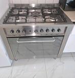 Indesit gas/elektra fornuis, 60 cm of meer, Ophalen of Verzenden, Zo goed als nieuw, Gas