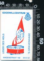 Sticker: Leger des Heils - Goodwillcentrum - s-Gravenhage (1, Ophalen of Verzenden, Zo goed als nieuw, Bedrijf of Vereniging