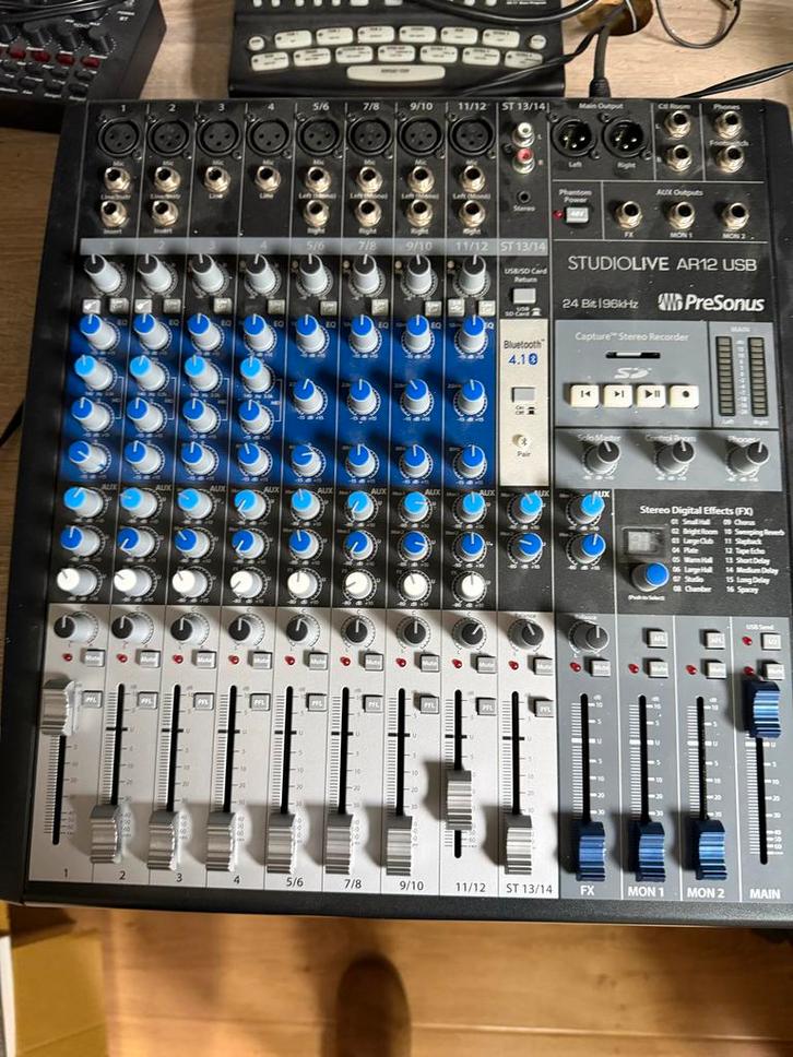 Presonus AR12 USB Mengpaneel - Zo goed als nieuw, Muziek en Instrumenten, Mengpanelen, Zo goed als nieuw, 10 tot 20 kanalen, Microfooningang