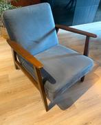Ikea Ekenaset Fauteuil - fluweel donker grijs, Huis en Inrichting, Fauteuils, Ophalen, Zo goed als nieuw, Hout, 75 tot 100 cm