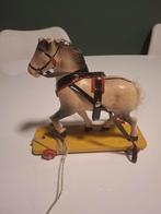 Vintage Houten Paard op Wielen, Ophalen, Gebruikt