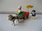 playmobil rosa kinderen met ponykar, Ophalen of Verzenden, Zo goed als nieuw