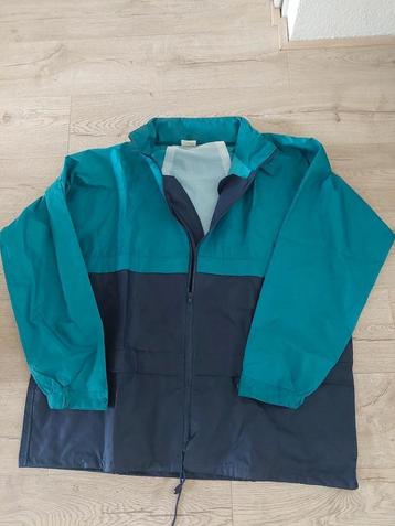 Nieuw RegenJack L.82cm VLACH XXL groen/blue water/winddicht  beschikbaar voor biedingen